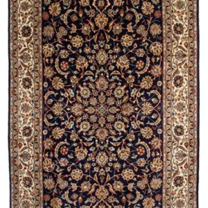 Persisk teppe - klassisk - 300 x 200 cm - mørkeblå