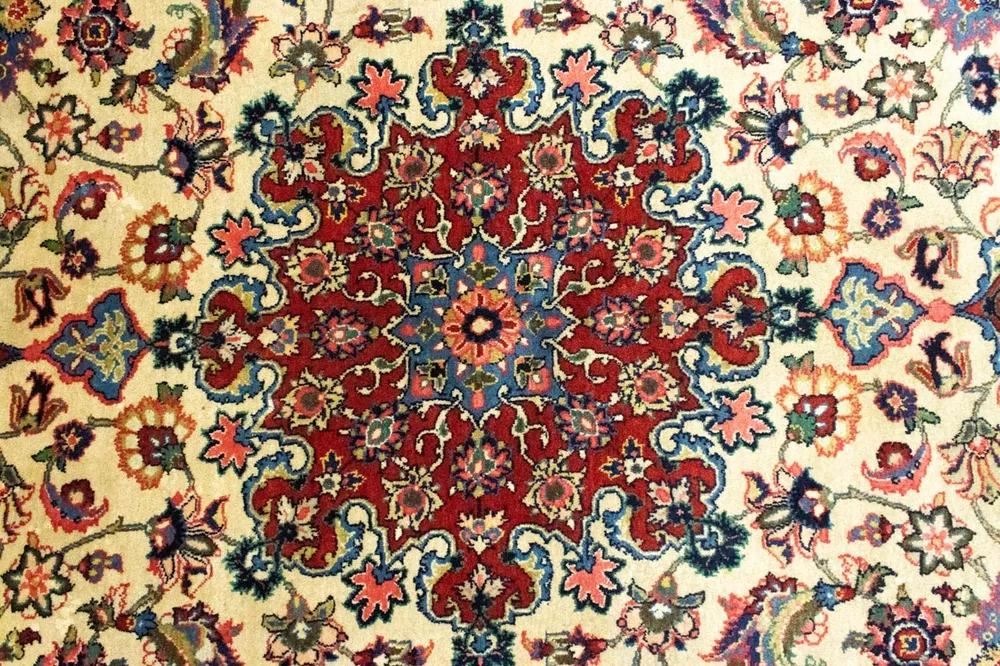 Persisk teppe - klassisk - 312 x 204 cm - beige