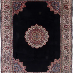 Persisk teppe - klassisk - 315 x 240 cm - mørkeblå