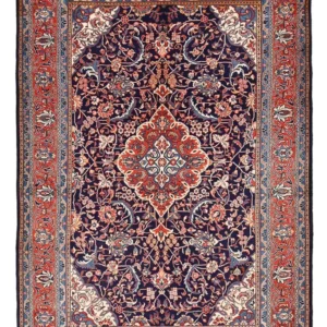 Persisk teppe - klassisk - 333 x 224 cm - mørkeblå