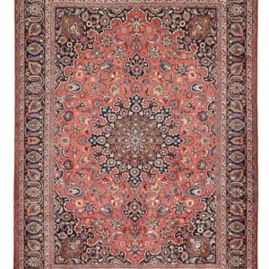 Persisk teppe - klassisk - 337 x 242 cm - lys rød