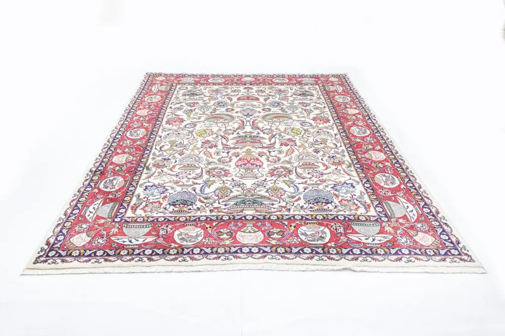 Persisk teppe - klassisk - 340 x 250 cm - beige