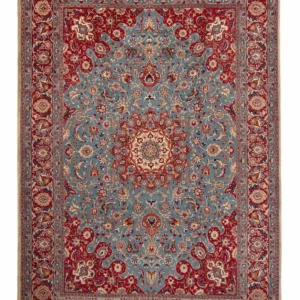 Persisk teppe - klassisk - 344 x 245 cm - turkis