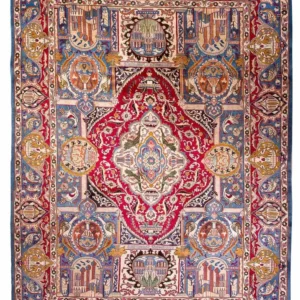 Persisk teppe - klassisk - 349 x 255 cm - flerfarget