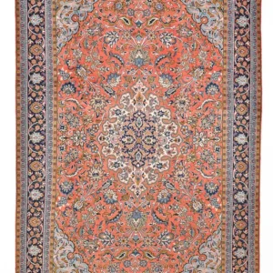 Persisk teppe - klassisk - 361 x 238 cm - lys rød