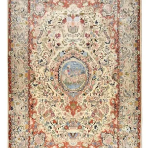 Persisk teppe - klassisk - 380 x 250 cm - sand