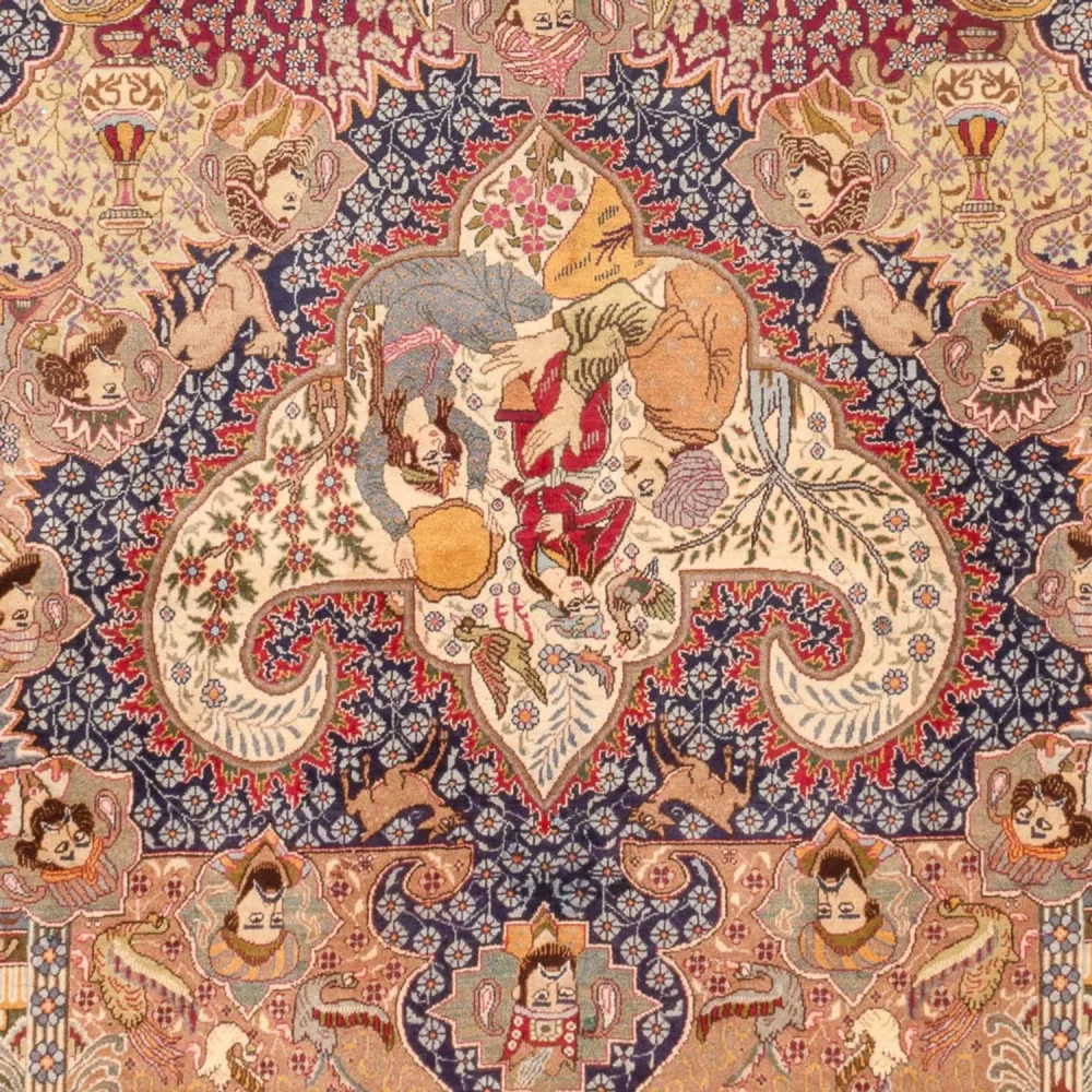 Persisk teppe - klassisk - 390 x 235 cm - flerfarget