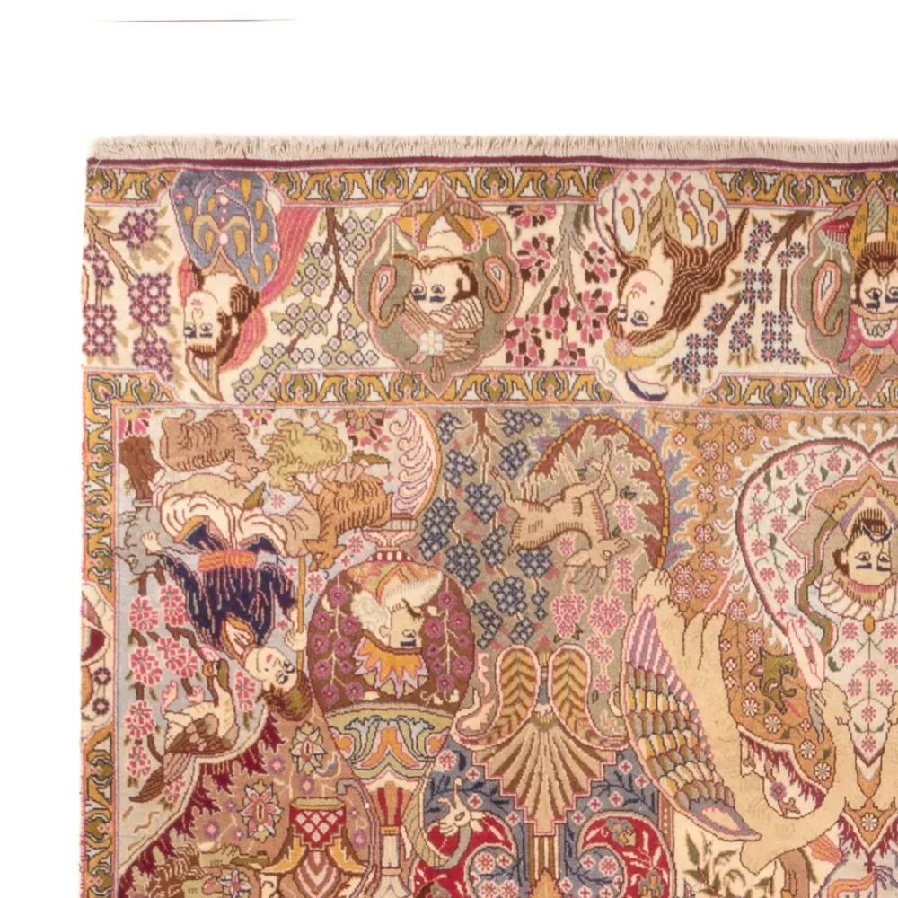 Persisk teppe - klassisk - 390 x 235 cm - flerfarget