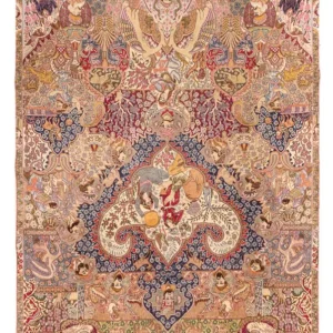Persisk teppe - klassisk - 390 x 235 cm - flerfarget
