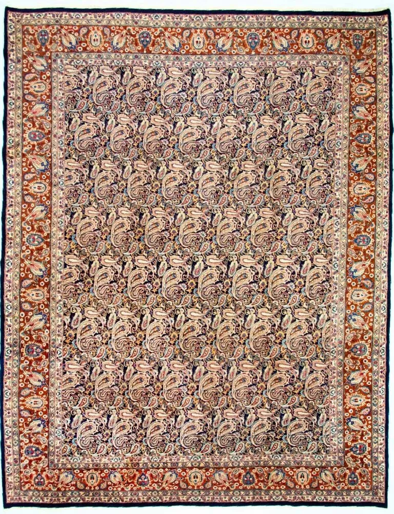 Persisk teppe - klassisk - 397 x 294 cm - flerfarget