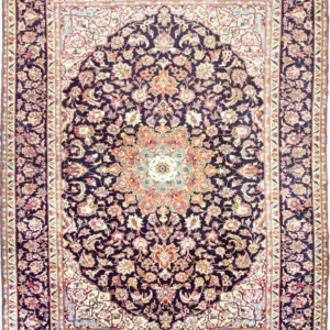 Persisk teppe - klassisk - 412 x 295 cm - mørkeblå