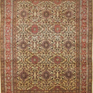 Persisk teppe - klassisk - 418 x 310 cm - sand