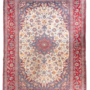 Persisk teppe - klassisk - 421 x 303 cm - lys rød