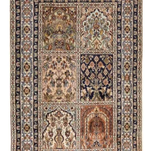 Persisk teppe - klassisk - 94 x 62 cm - flerfarget