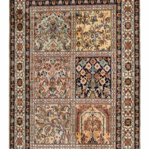 Persisk teppe - klassisk - 96 x 63 cm - flerfarget