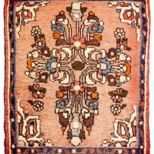 Persisk teppe - klassisk - 63 x 54 cm - lys rød