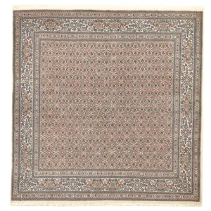 Persisk teppe - klassisk square - 200 x 200 cm - lysebrun
