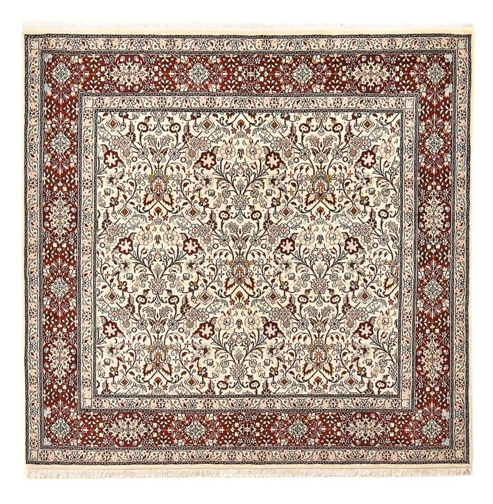 Persisk teppe - klassisk square - 201 x 201 cm - sand