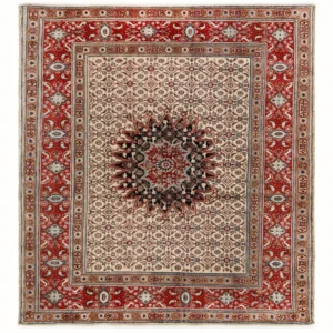 Persisk teppe - klassisk square - 202 x 186 cm - mørk beige