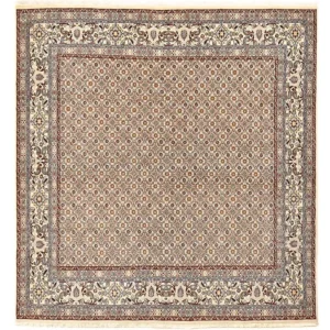 Persisk teppe - klassisk square - 202 x 193 cm - lysebrun
