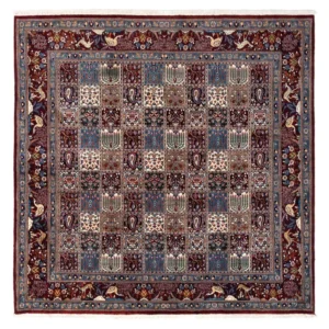 Persisk teppe - klassisk square - 246 x 245 cm - mørk rød