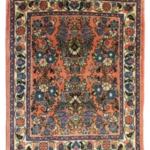 Persisk teppe - klassisk square - 75 x 65 cm - brun