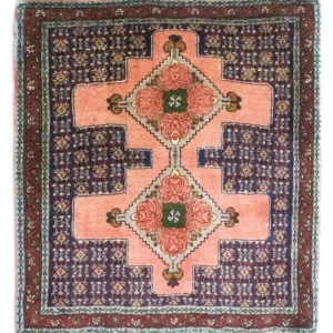 Persisk teppe - klassisk square - 77 x 73 cm - laks