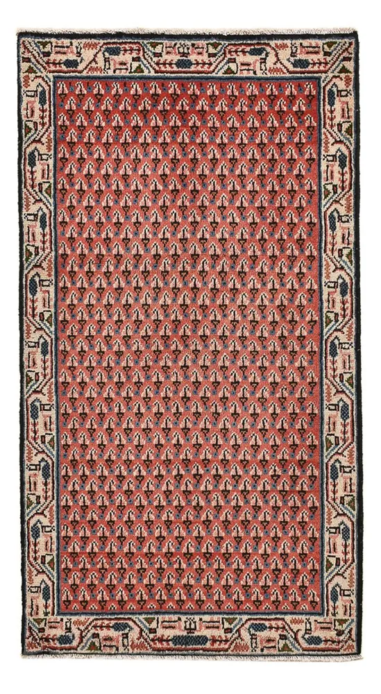 Persisk teppe - Mir - 120 x 62 cm - mørk rød