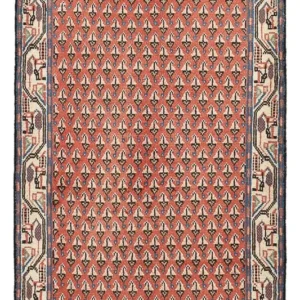 Persisk teppe - Mir - 123 x 62 cm - lys rød