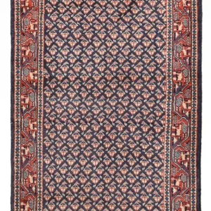 Persisk teppe - Mir - 129 x 63 cm - mørk rød