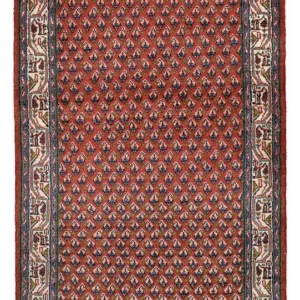 Persisk teppe - Mir - 132 x 69 cm - mørk rød