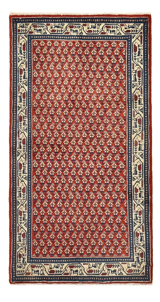 Persisk teppe - Mir - 134 x 68 cm - lys rød