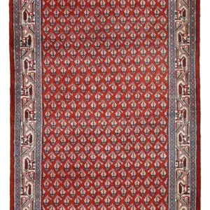 Persisk teppe - Mir - 135 x 66 cm - mørk rød