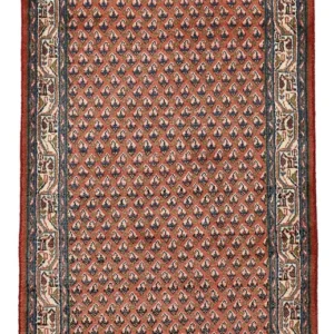 Persisk teppe - Mir - 139 x 68 cm - mørk rød