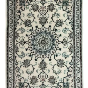 Persisk teppe - Nain - 131 x 91 cm - naturhvit