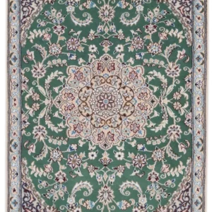 Persisk teppe - Nain - 133 x 88 cm - grønn