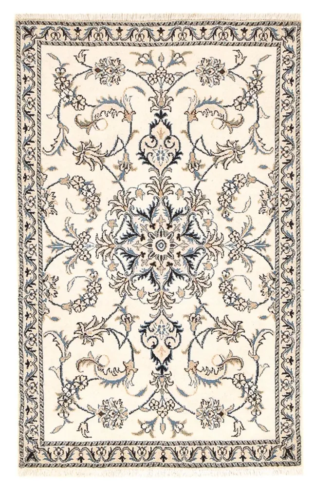 Persisk teppe - Nain - 136 x 87 cm - lys beige
