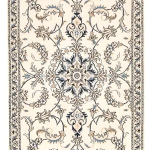 Persisk teppe - Nain - 136 x 87 cm - lys beige