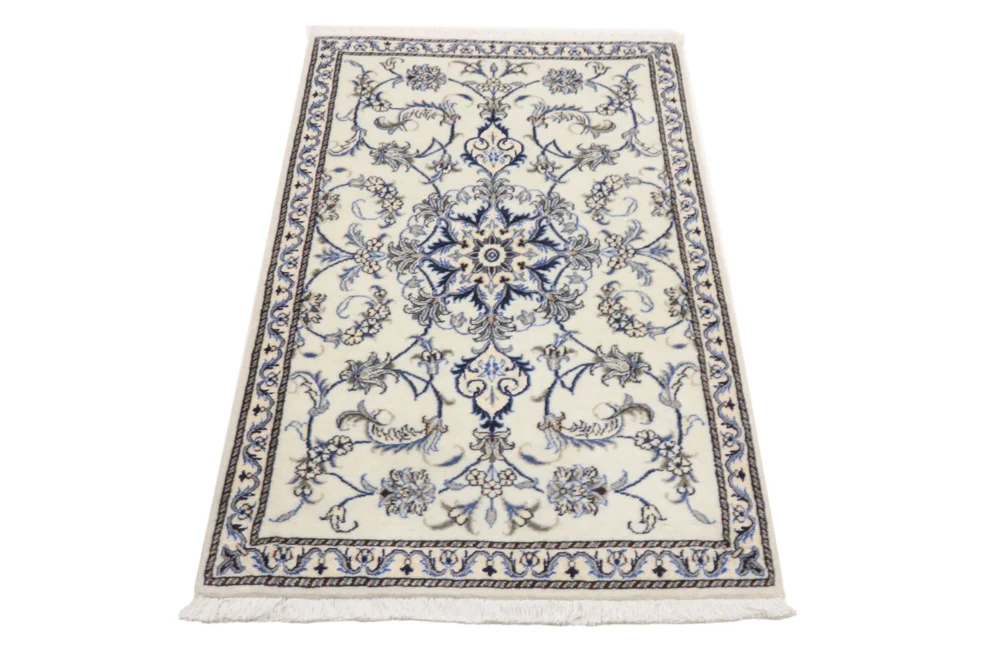 Persisk teppe - Nain - 137 x 87 cm - krem