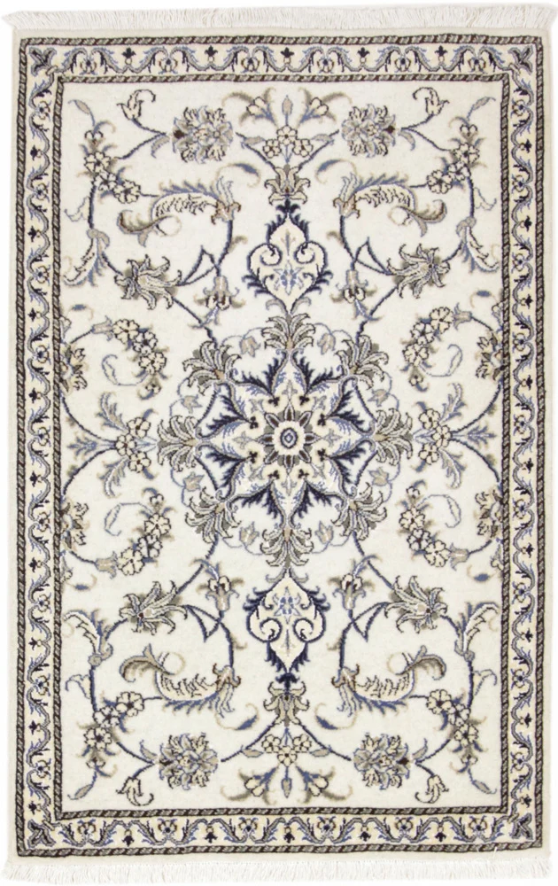 Persisk teppe - Nain - 137 x 87 cm - krem