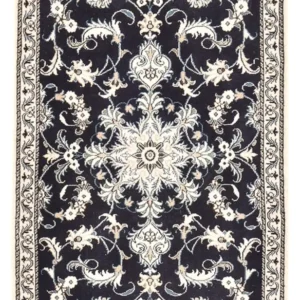 Persisk teppe - Nain - 137 x 87 cm - mørkeblå