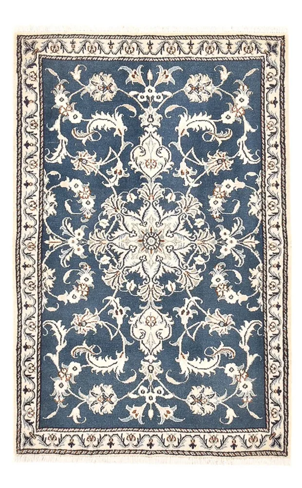 Persisk teppe - Nain - 138 x 89 cm - blå