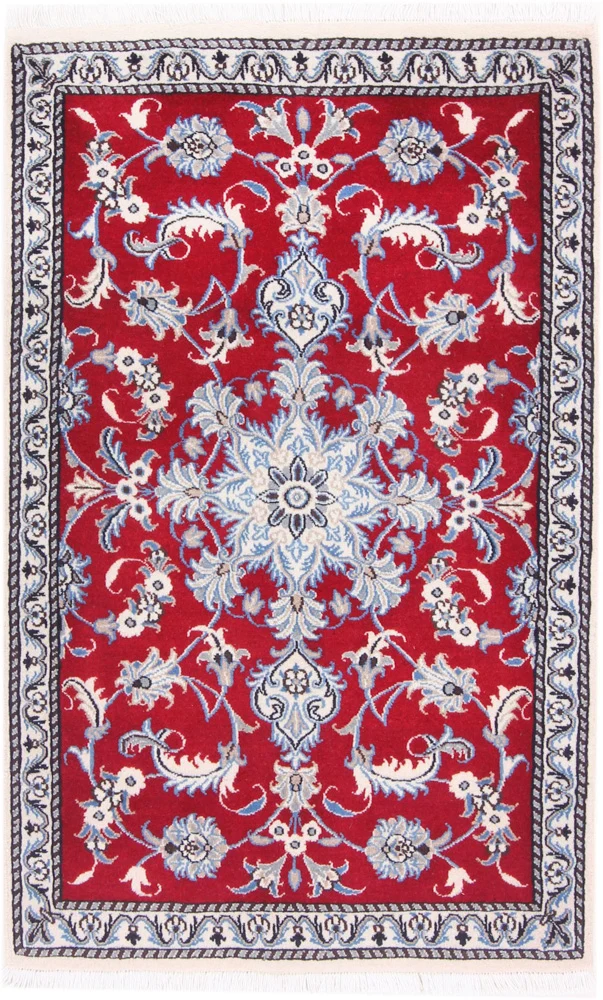 Persisk teppe - Nain - 138 x 86 cm - rød