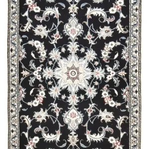 Persisk teppe - Nain - 142 x 87 cm - mørkeblå