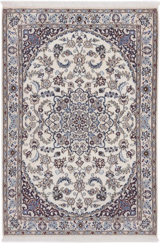 Persisk teppe - Nain - 147 x 100 cm - krem