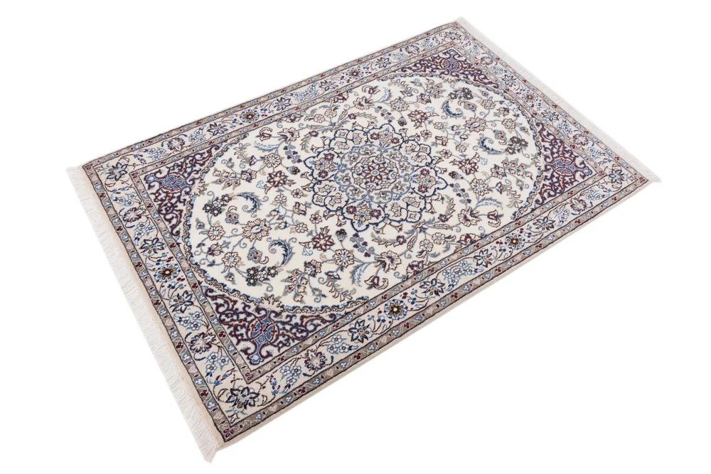Persisk teppe - Nain - 147 x 100 cm - krem