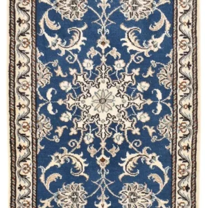 Persisk teppe - Nain - 90 x 58 cm - blå
