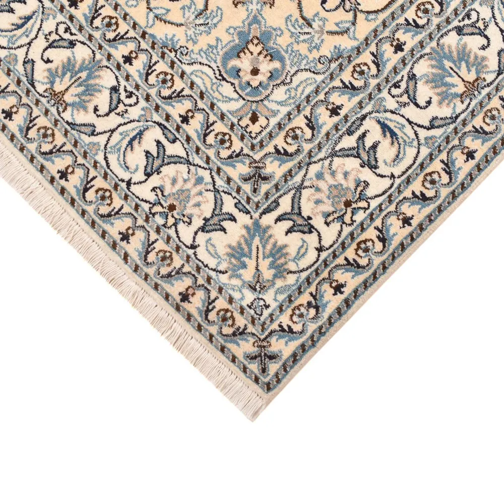 Persisk teppe - Nain - 193 x 145 cm - lys beige