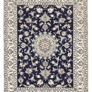 Persisk teppe - Nain - 194 x 146 cm - mørkeblå