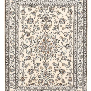 Persisk teppe - Nain - 195 x 147 cm - lys beige